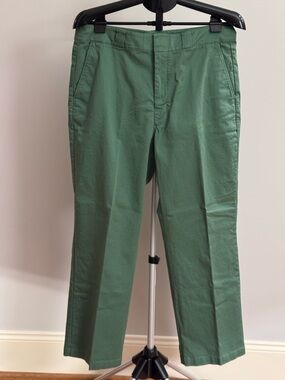 Lacoste Women’s Khaki Green Straight Leg Pants Size 42 EURO /10 US